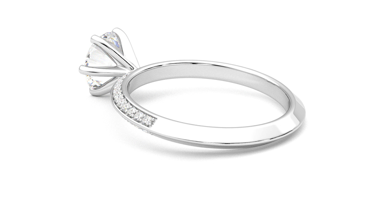 Taylor & Hart Sonder Round Engagement Ring 360 degree image 18