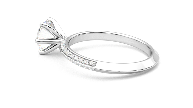 Taylor & Hart Sonder Round Engagement Ring 360 degree image 19