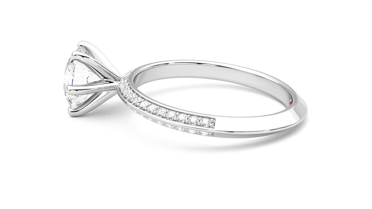 Taylor & Hart Sonder Round Engagement Ring 360 degree image 20