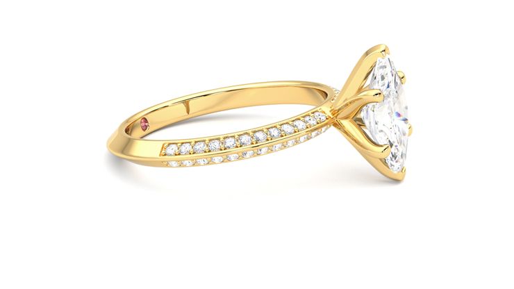 Taylor & Hart Sonder Marquise Engagement Ring 360 degree image 8