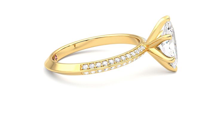 Taylor & Hart Sonder Marquise Engagement Ring 360 degree image 9