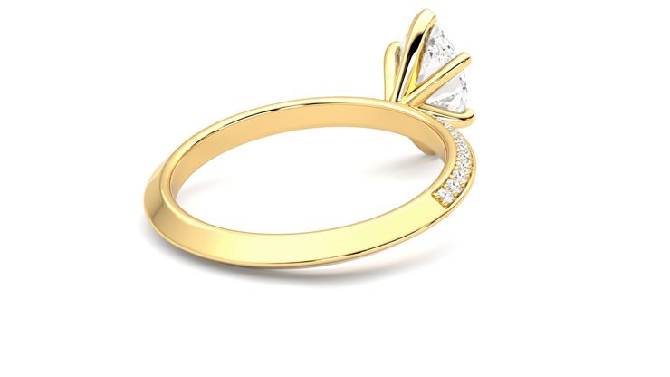 Taylor & Hart Sonder Marquise Engagement Ring 360 degree image 13
