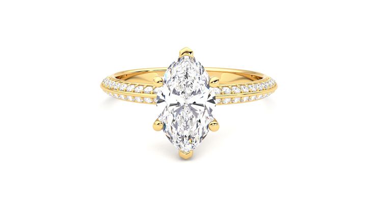 Taylor & Hart Sonder Marquise Engagement Ring 360 degree image 29