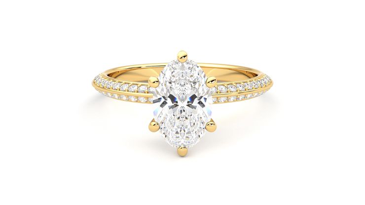 Taylor & Hart Sonder Oval Engagement Ring 360 degree image 0