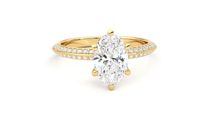 Taylor & Hart Sonder Oval Engagement Ring 360 degree image 2