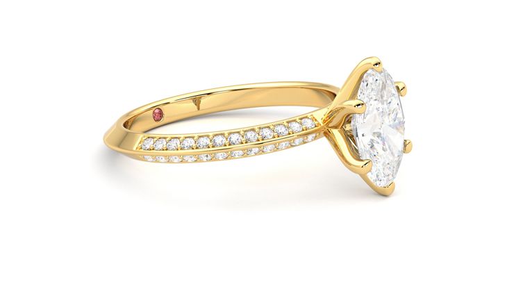 Taylor & Hart Sonder Oval Engagement Ring 360 degree image 7