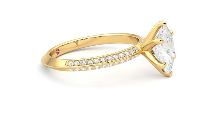 Taylor & Hart Sonder Oval Engagement Ring 360 degree image 8