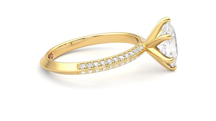 Taylor & Hart Sonder Oval Engagement Ring 360 degree image 9