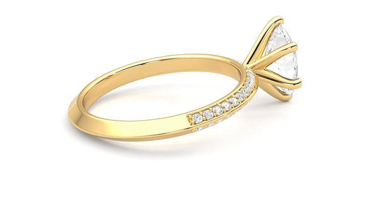 Taylor & Hart Sonder Oval Engagement Ring 360 degree image 11