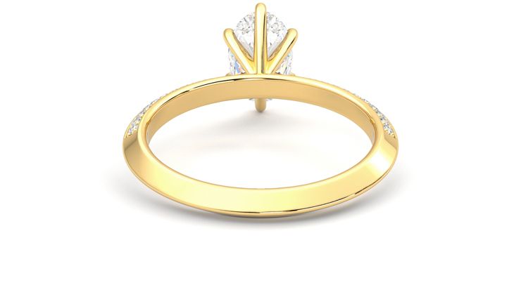 Taylor & Hart Sonder Oval Engagement Ring 360 degree image 15