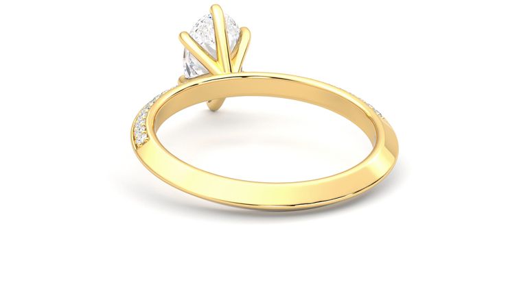 Taylor & Hart Sonder Oval Engagement Ring 360 degree image 16