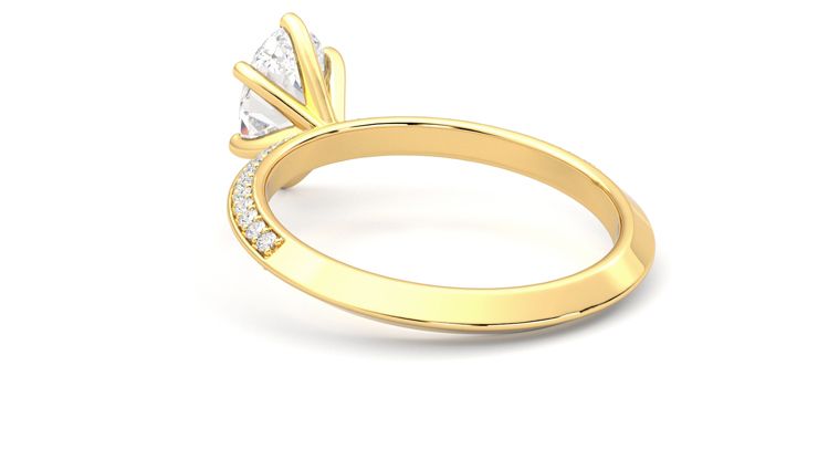 Taylor & Hart Sonder Oval Engagement Ring 360 degree image 17