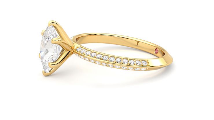 Taylor & Hart Sonder Oval Engagement Ring 360 degree image 22