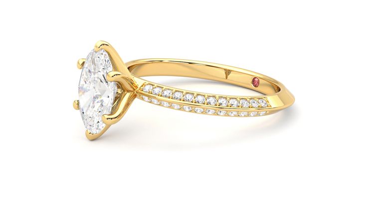 Taylor & Hart Sonder Oval Engagement Ring 360 degree image 23