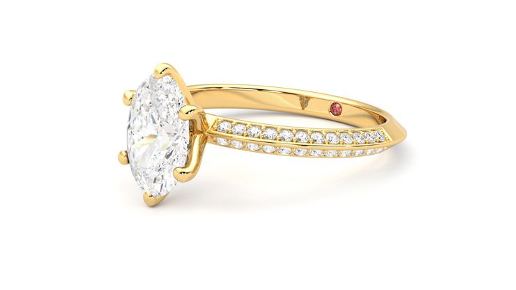 Taylor & Hart Sonder Oval Engagement Ring 360 degree image 24