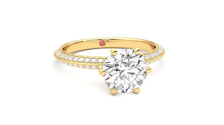 Taylor & Hart Sonder Round Engagement Ring 360 degree image 3