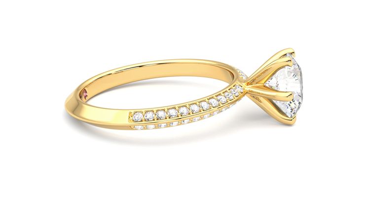 Taylor & Hart Sonder Round Engagement Ring 360 degree image 9