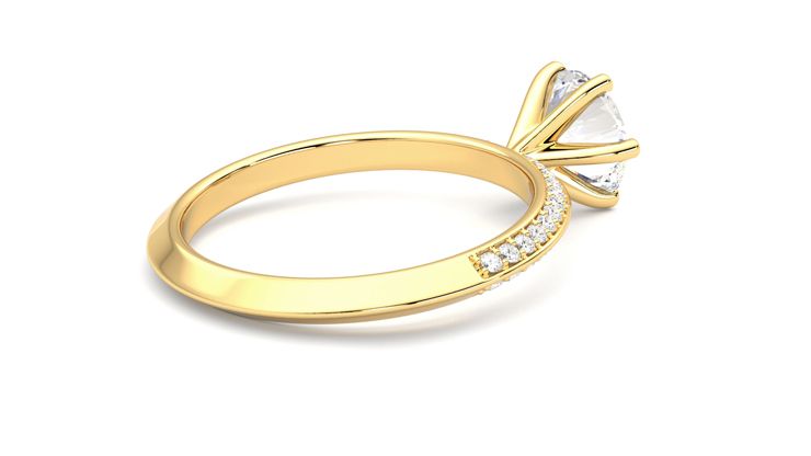 Taylor & Hart Sonder Round Engagement Ring 360 degree image 12
