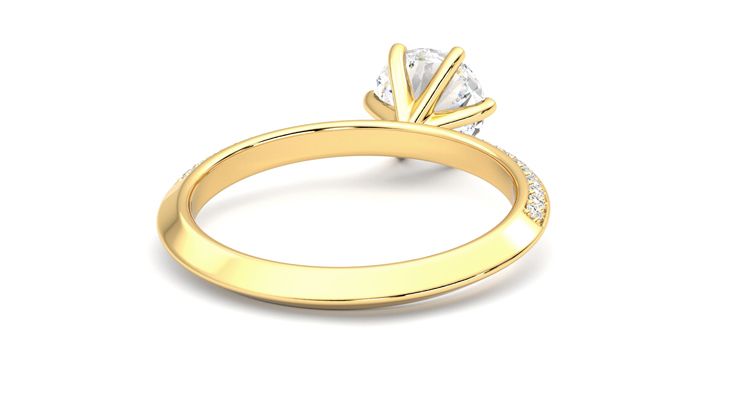 Taylor & Hart Sonder Round Engagement Ring 360 degree image 14