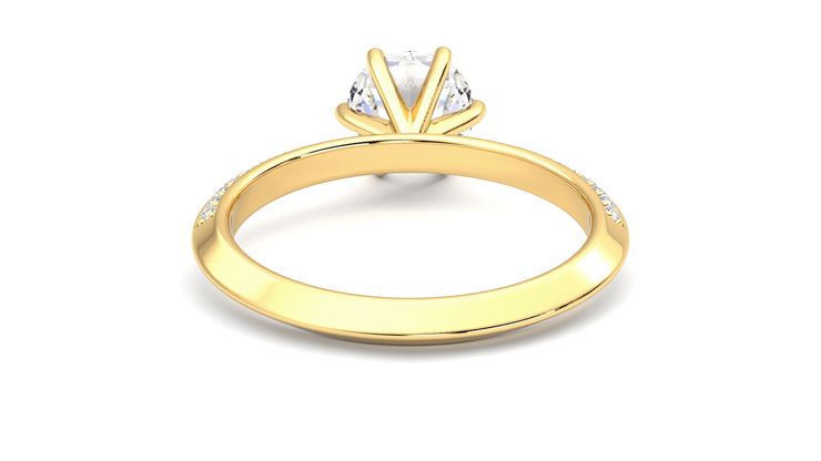 Taylor & Hart Sonder Round Engagement Ring 360 degree image 15