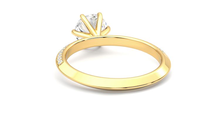 Taylor & Hart Sonder Round Engagement Ring 360 degree image 16