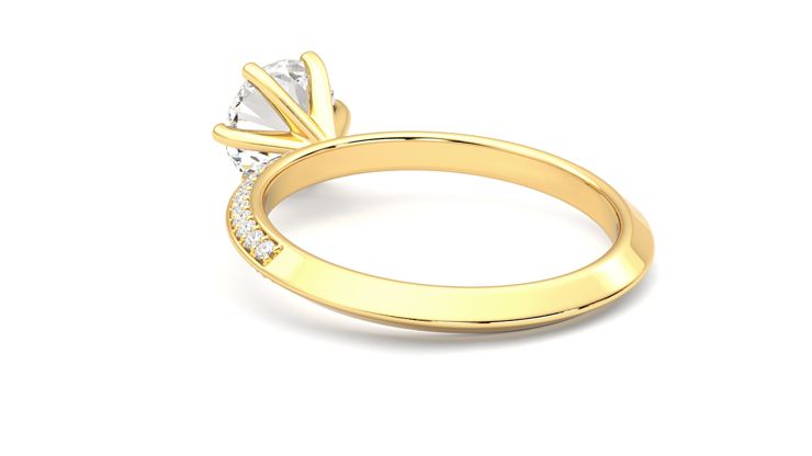 Taylor & Hart Sonder Round Engagement Ring 360 degree image 17