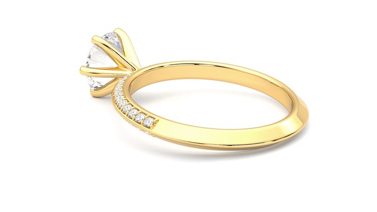Taylor & Hart Sonder Round Engagement Ring 360 degree image 18