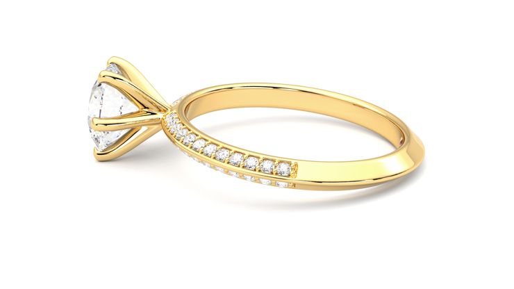 Taylor & Hart Sonder Round Engagement Ring 360 degree image 20