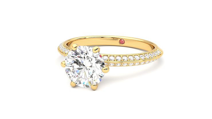Taylor & Hart Sonder Round Engagement Ring 360 degree image 26