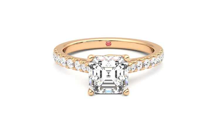 Taylor & Hart Splendor Asscher Engagement Ring 360 detail 01