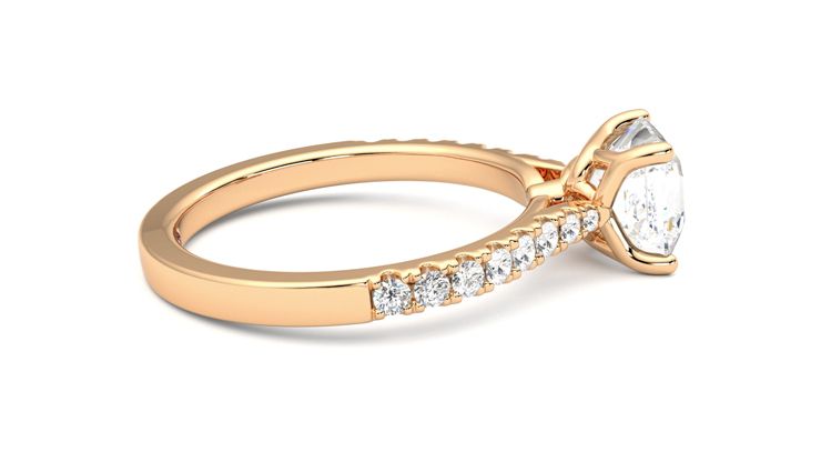 Taylor & Hart Splendor Asscher Engagement Ring 360 degree image 10