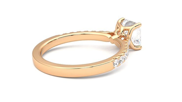 Taylor & Hart Splendor Asscher Engagement Ring 360 degree image 12