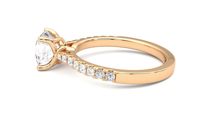 Taylor & Hart Splendor Asscher Engagement Ring 360 degree image 20