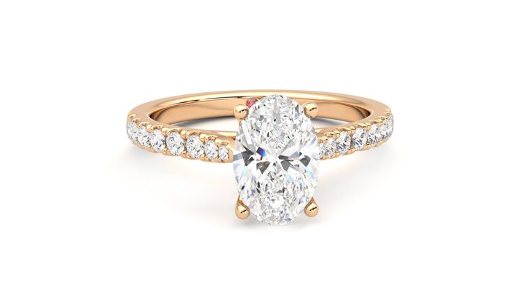 Taylor & Hart Splendor Oval Engagement Ring 360 degree image 2