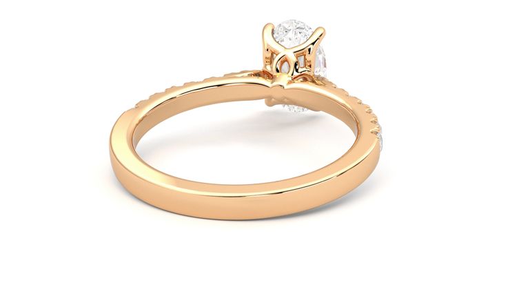 Taylor & Hart Splendor Oval Engagement Ring 360 degree image 14