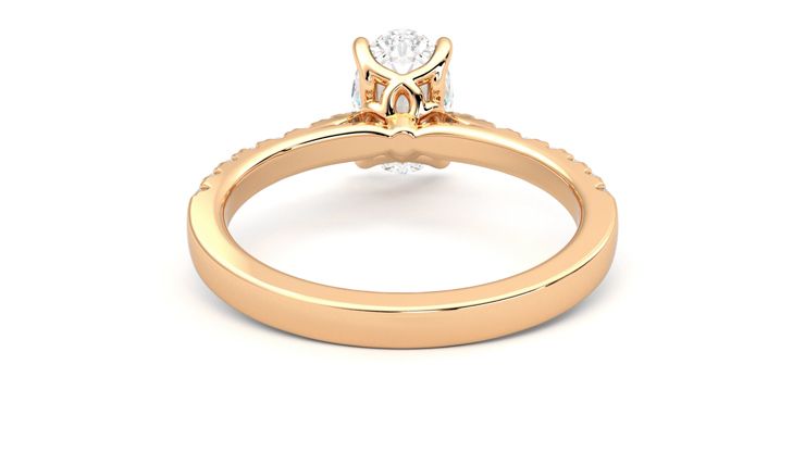 Taylor & Hart Splendor Oval Engagement Ring 360 degree image 15