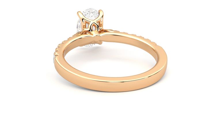 Taylor & Hart Splendor Oval Engagement Ring 360 degree image 16