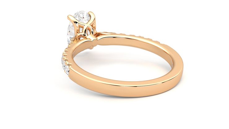 Taylor & Hart Splendor Oval Engagement Ring 360 degree image 17