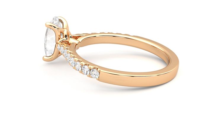 Taylor & Hart Splendor Oval Engagement Ring 360 degree image 19