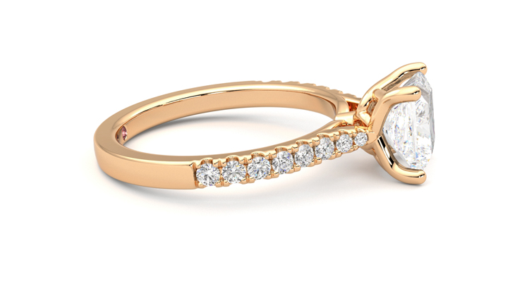 Taylor & Hart Splendor Princess Engagement Ring 360 degree image 9