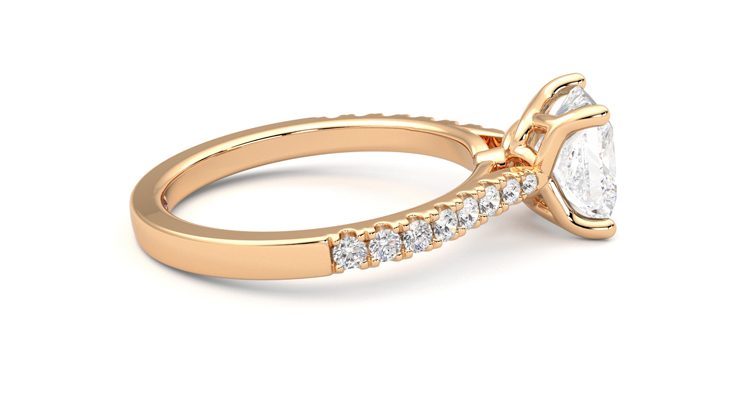 Taylor & Hart Splendor Princess Engagement Ring 360 degree image 10
