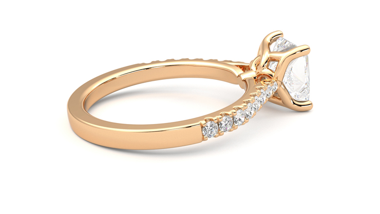 Taylor & Hart Splendor Princess Engagement Ring 360 degree image 11