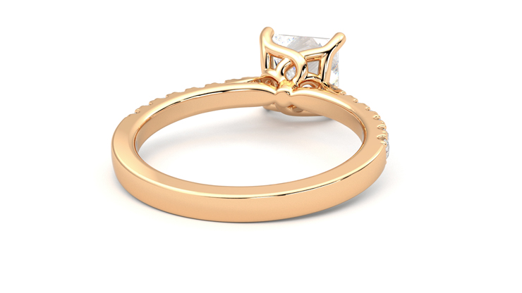 Taylor & Hart Splendor Princess Engagement Ring 360 degree image 14