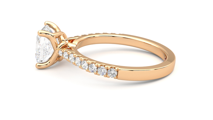 Taylor & Hart Splendor Princess Engagement Ring 360 degree image 20