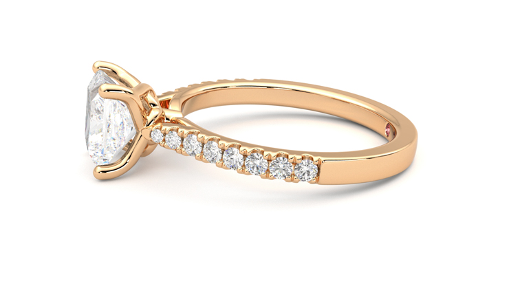 Taylor & Hart Splendor Princess Engagement Ring 360 degree image 21