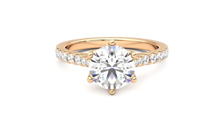 Taylor & Hart Splendor Round Engagement Ring 360 degree image 0