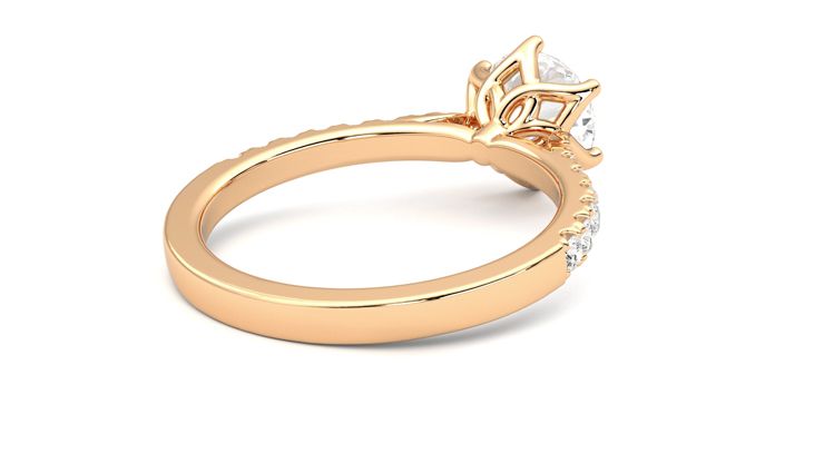 Taylor & Hart Splendor Round Engagement Ring 360 degree image 13