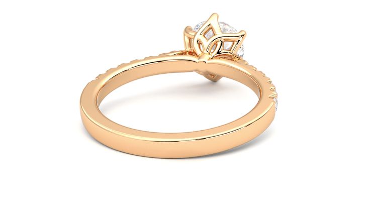 Taylor & Hart Splendor Round Engagement Ring 360 degree image 14