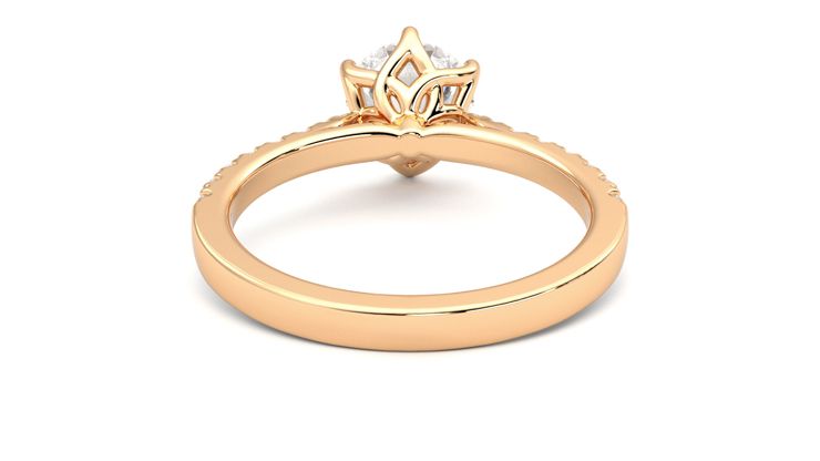 Taylor & Hart Splendor Round Engagement Ring 360 degree image 15