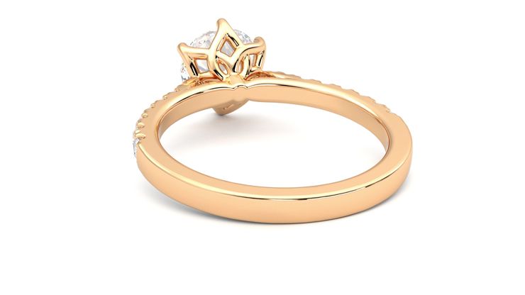 Taylor & Hart Splendor Round Engagement Ring 360 degree image 16